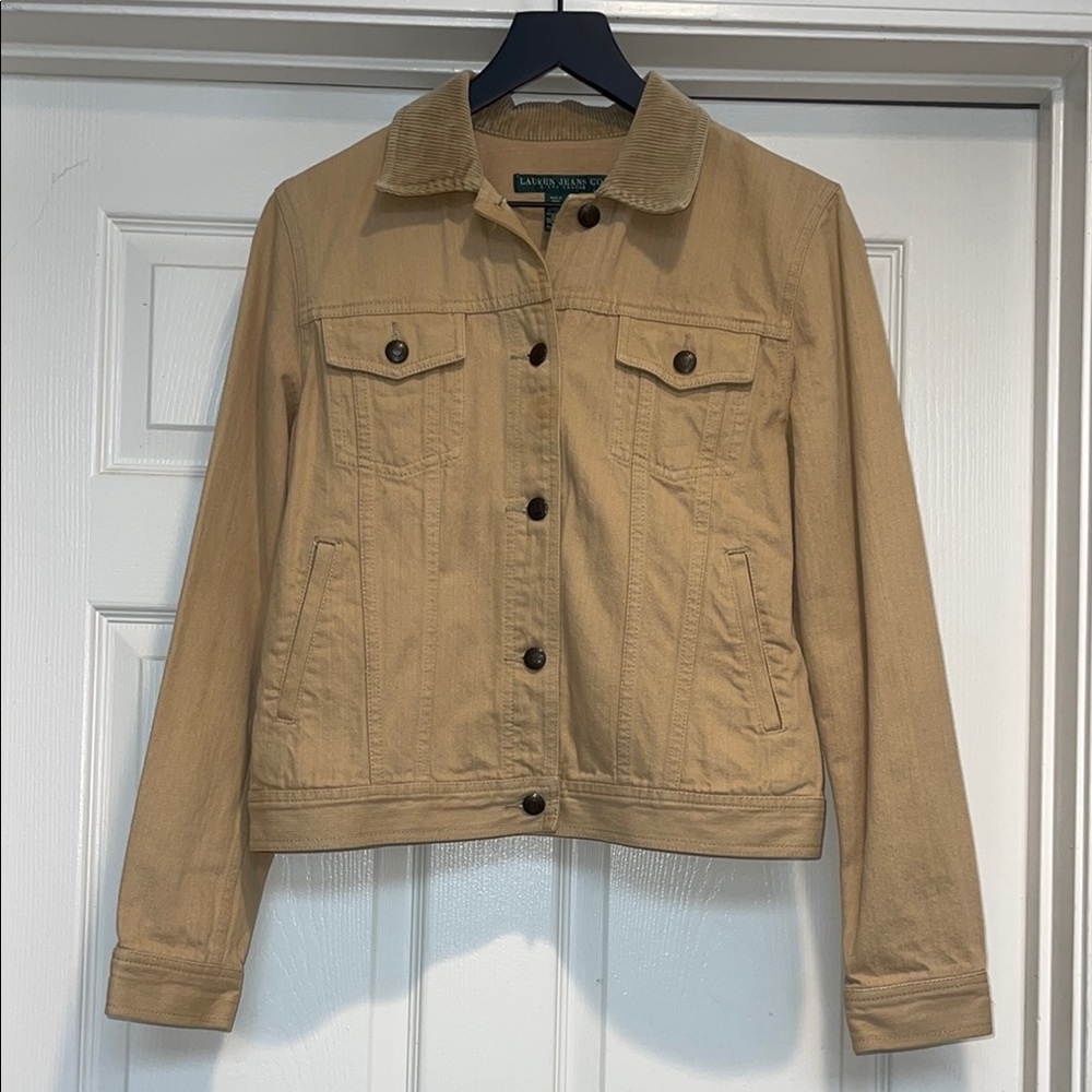 Vintage Ralph Lauren Tan Jean Jacket